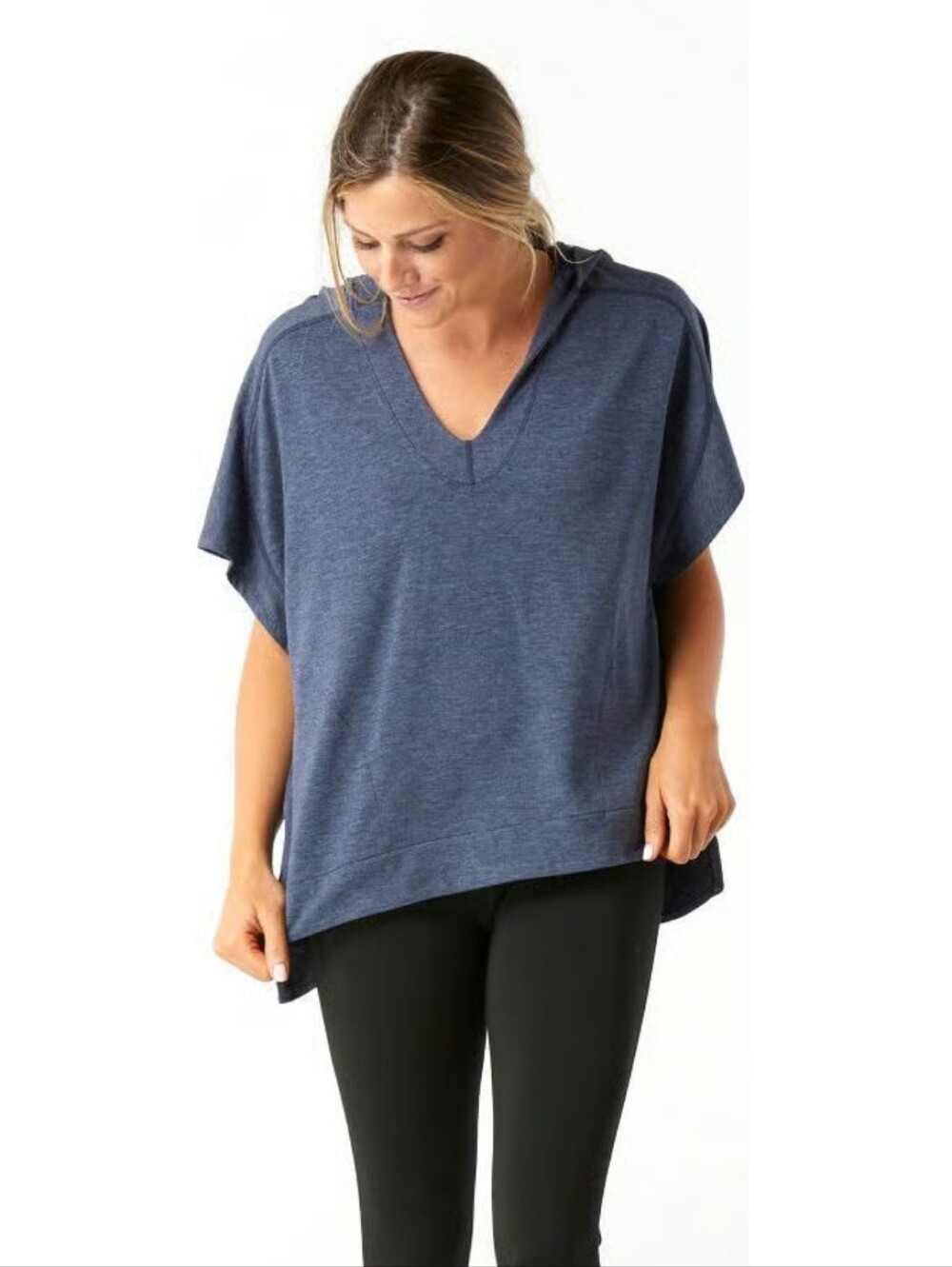 Smartwool Active Reset Hooded Pullover Women's XS Oversized Wool Blend